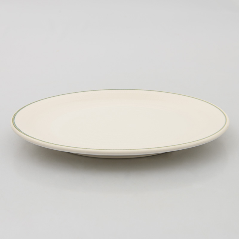 Grande Assiette Filet Natura Vert En Faience L Incroyable